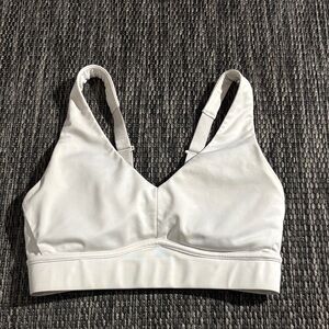 Fabletics white sports bra